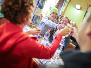 Rifugio Roda di Vael - momento conviviale