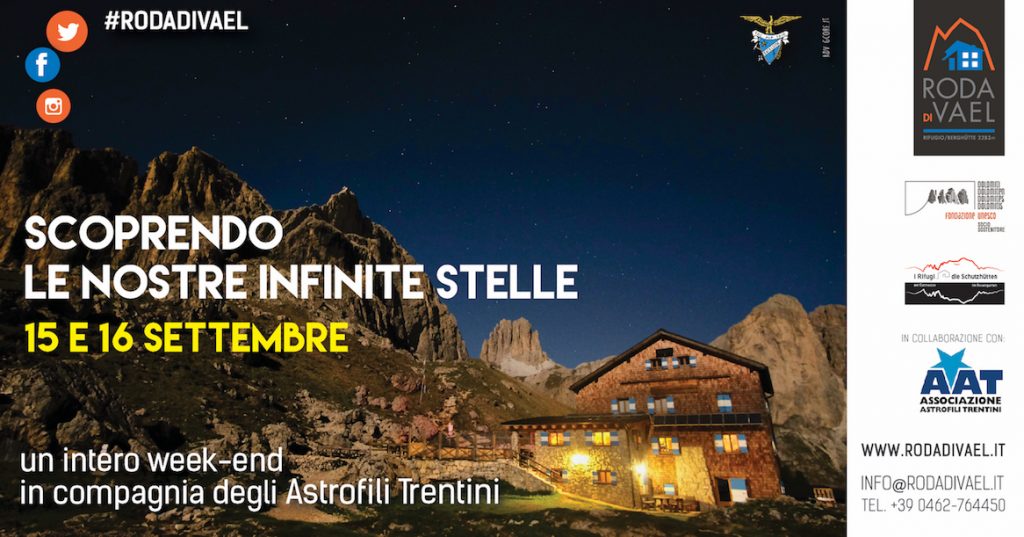 Rifugio Roda di Vael - cieli stellati